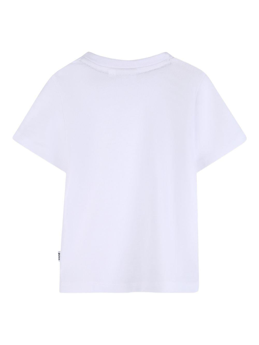 T-shirt per neonato Boss Kids con stampa grafica sul davanti J52886 10P BOSS KIDS