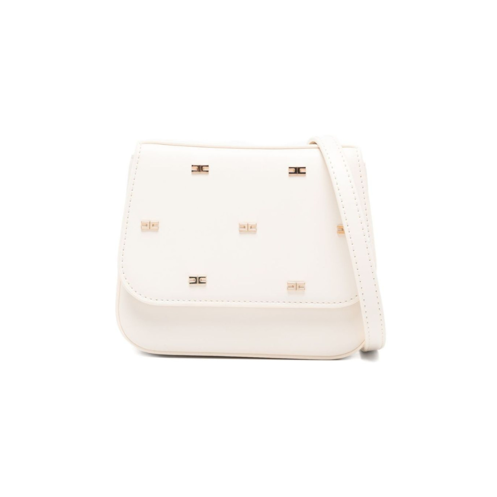 Borsa a tracolla mini per bambina Elisabetta Franchi La Mia Bambina bianca con logo EFBO112CTV025 0004 ElISABETTA FRANCHI KIDS
