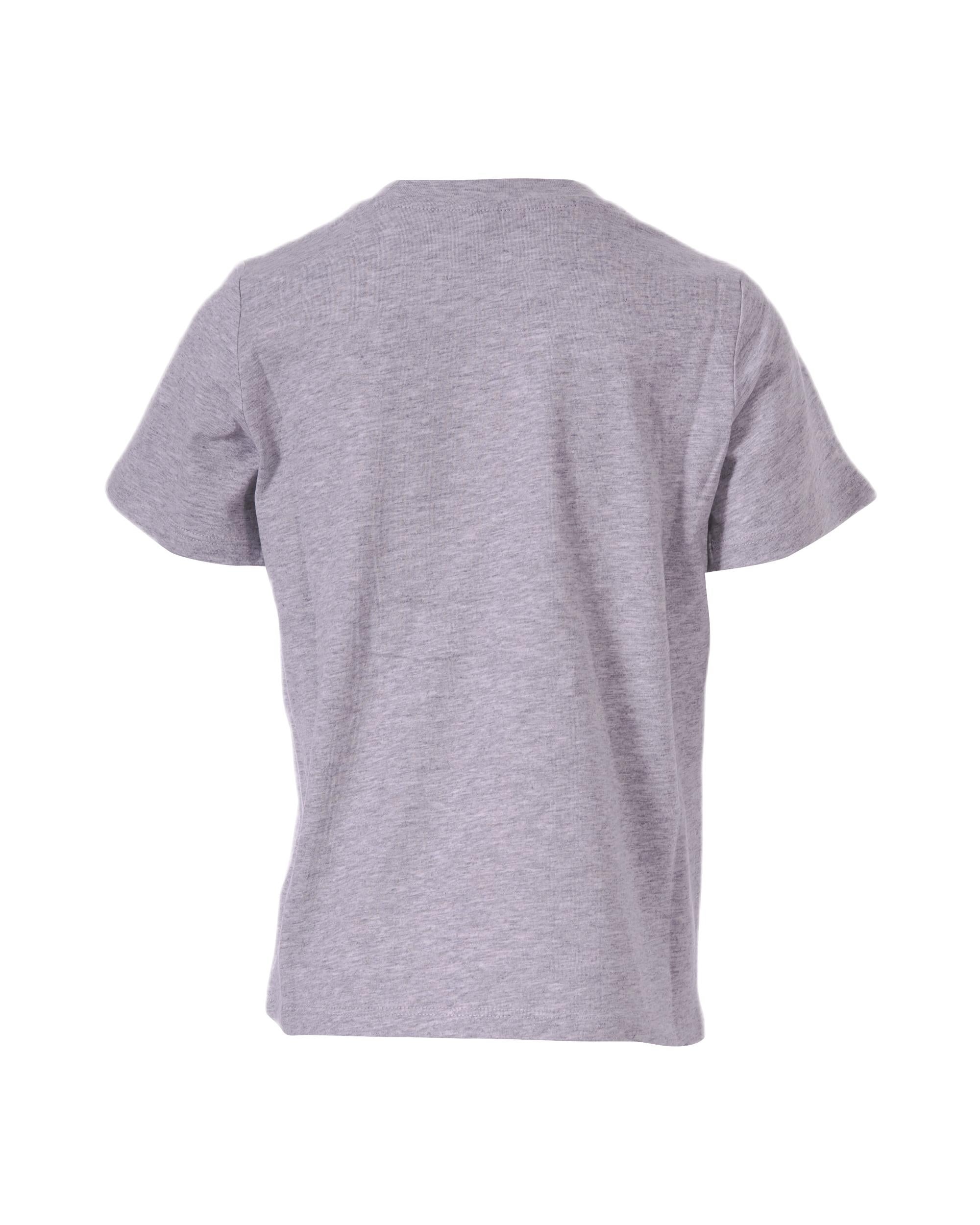 T-shirt per bambino Stella McCartney Kids grigia con stampa grafica sul davanti TY8P01 Z0434 807 STELLA McCARTNEY KIDS