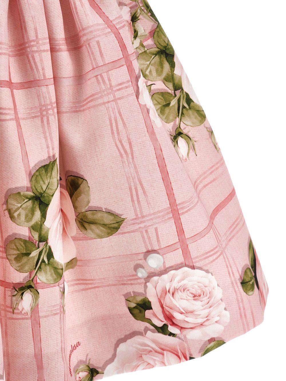 Gonna per bambina Monnalisa Kids rosa con stampa a fiori 71H700 8660 094F MONNALISA KIDS