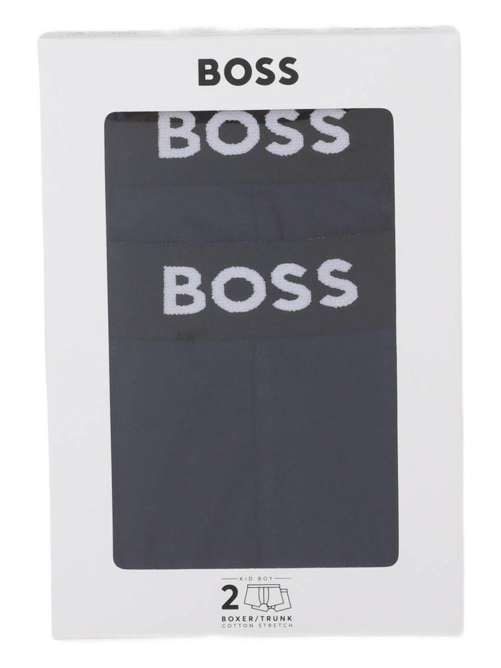 Set 2 boxer Boss Kids blu con stampa J52665 849 BOSS KIDS
