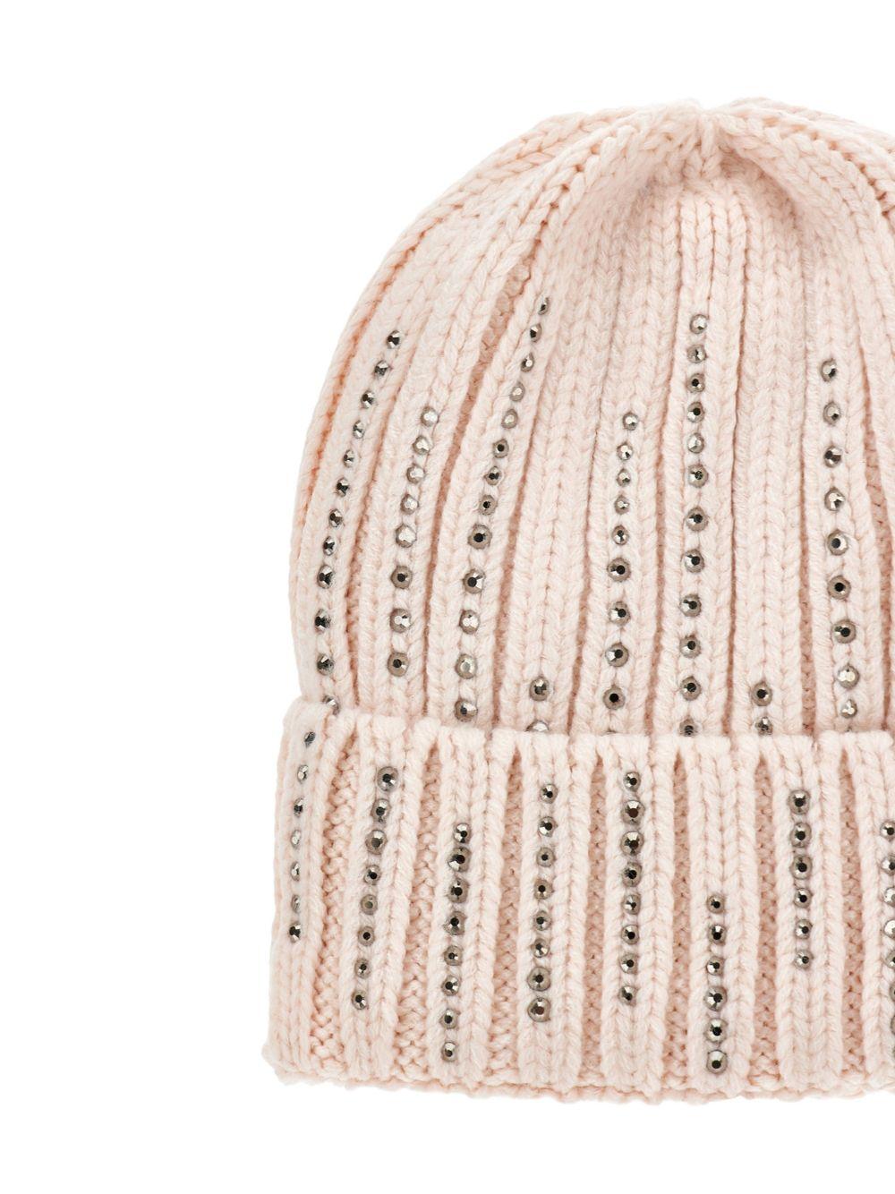 Cappello per bambina Monnalisa Kids rosa con decorazione con strass 17H004 8064 0091 MONNALISA KIDS