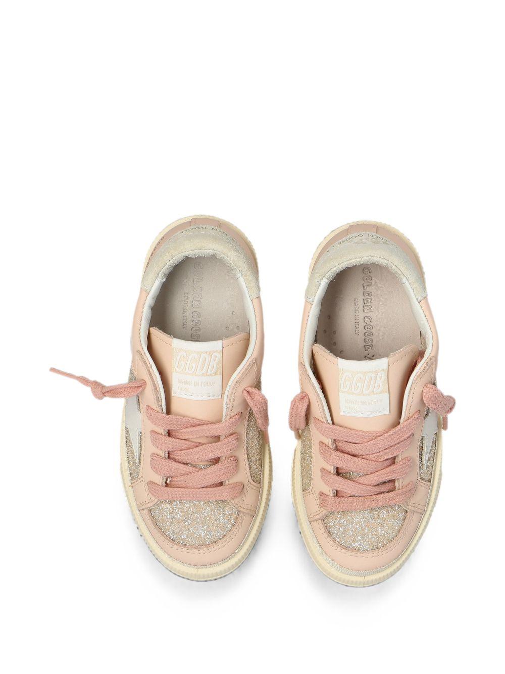 Sneakers per bambina Golde Goose Kids rosa con dettagli glitter F00495F008671 25818 GOLDEN GOOSE KIDS