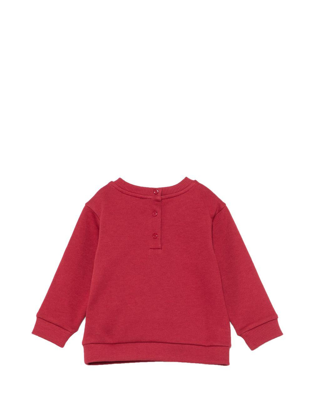 Felpa per neonati Etro Kids rossa con stampa logo sul davanti GY4530 Z3183 52C ETRO KIDS