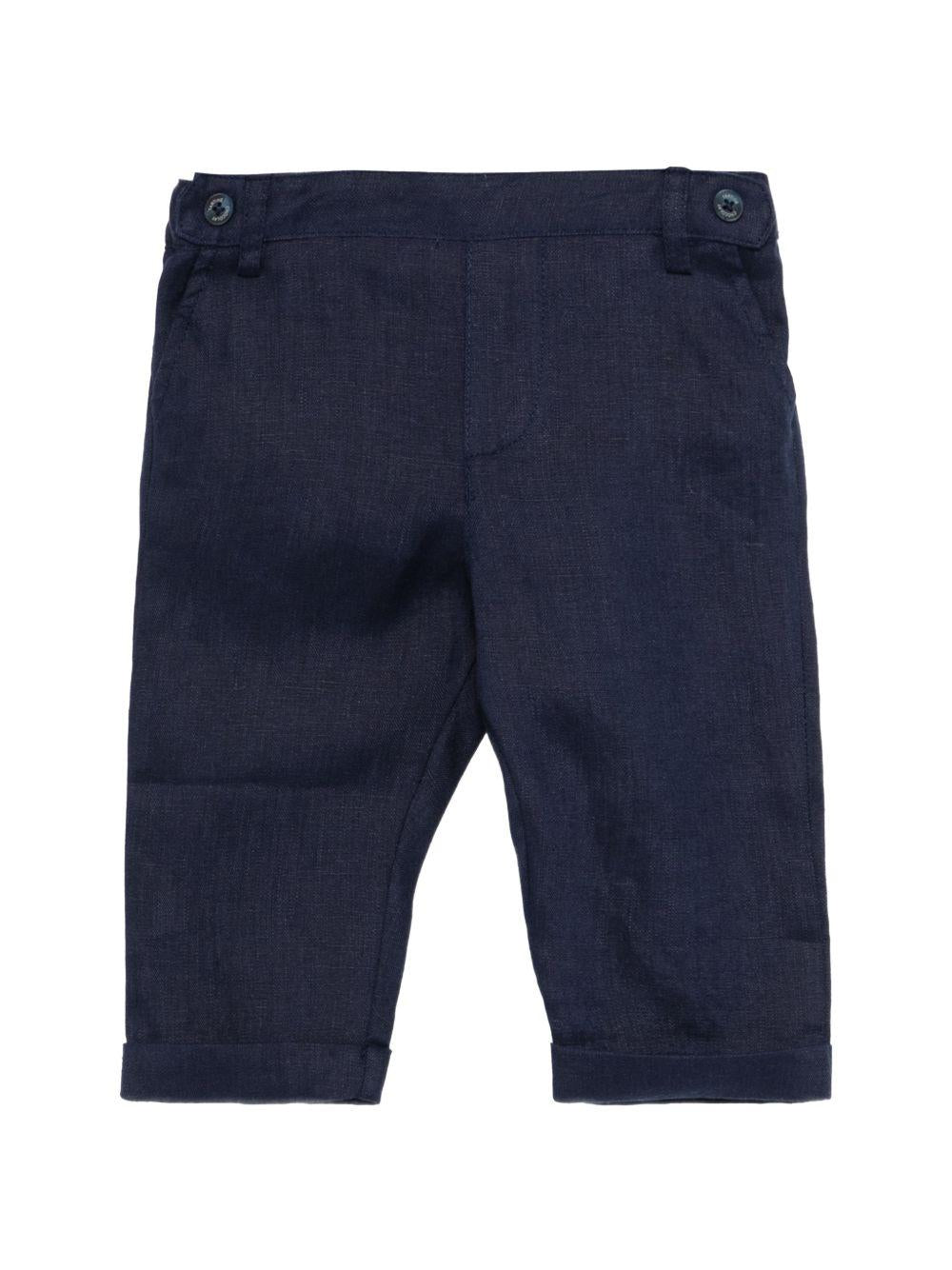 Pantaloni per neonato Tartine Et Chocolat blu con vita elasticizzata CC22001 04 TArtine & Chocolat KIDS