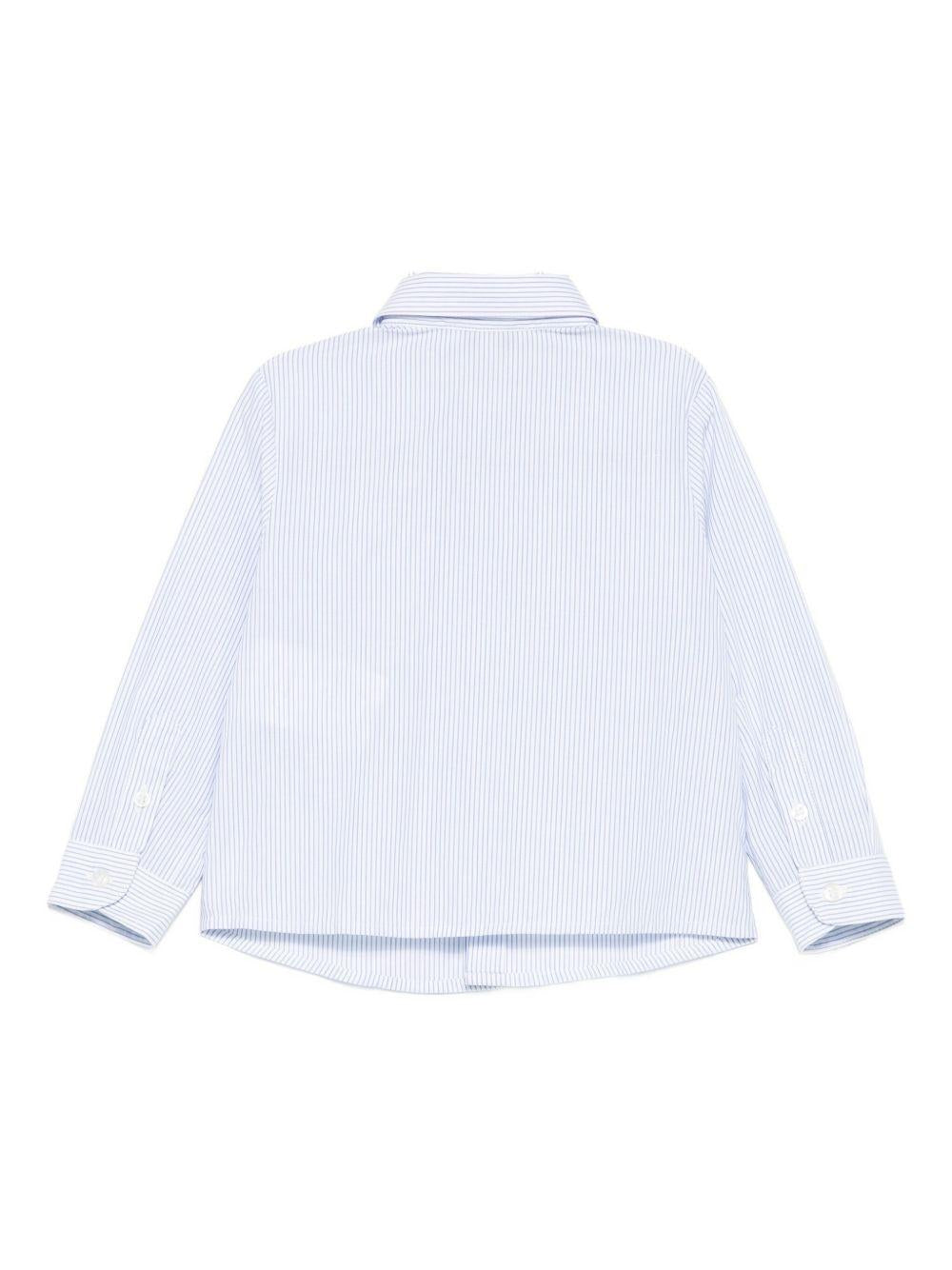 Camicia per neonato Emporio Armani Kids azzurra con motivo a righe EB000583 AF16580 M0010 EMPORIO ARMANI KIDS