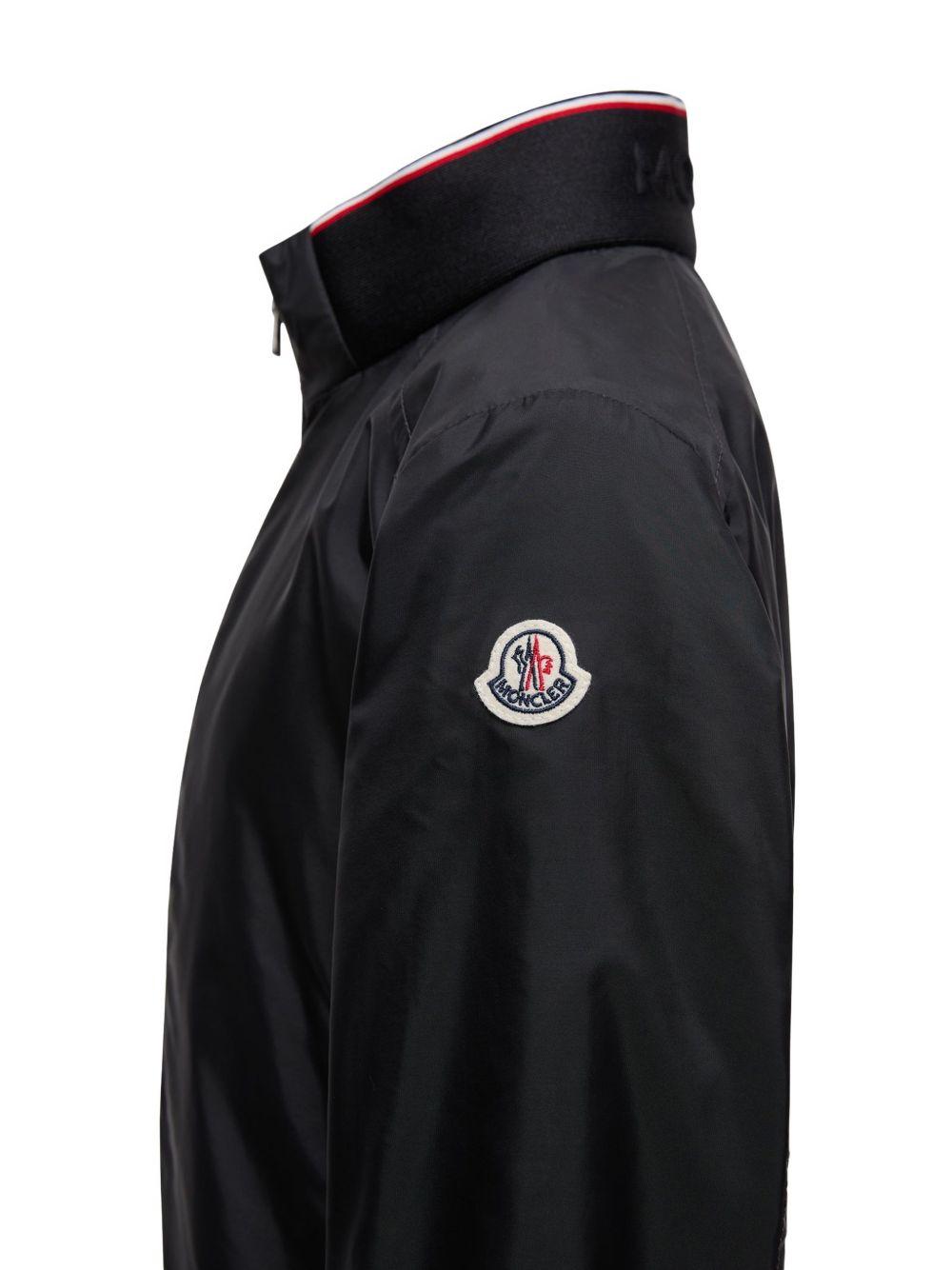 Giubbino per bambino Moncler Enfant nero con applicazione logo L19541A0003953A5E 999 MONCLER KIDS