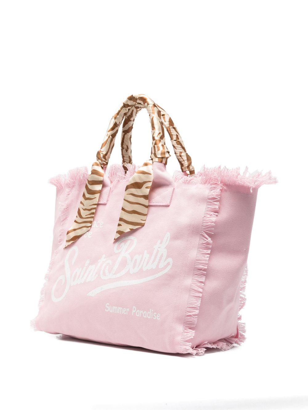 Borsa Vanity MC2 Saint Barth rosa con manici avvolti da foulard VANI045 09249L MC2 ST. BARTH KIDS