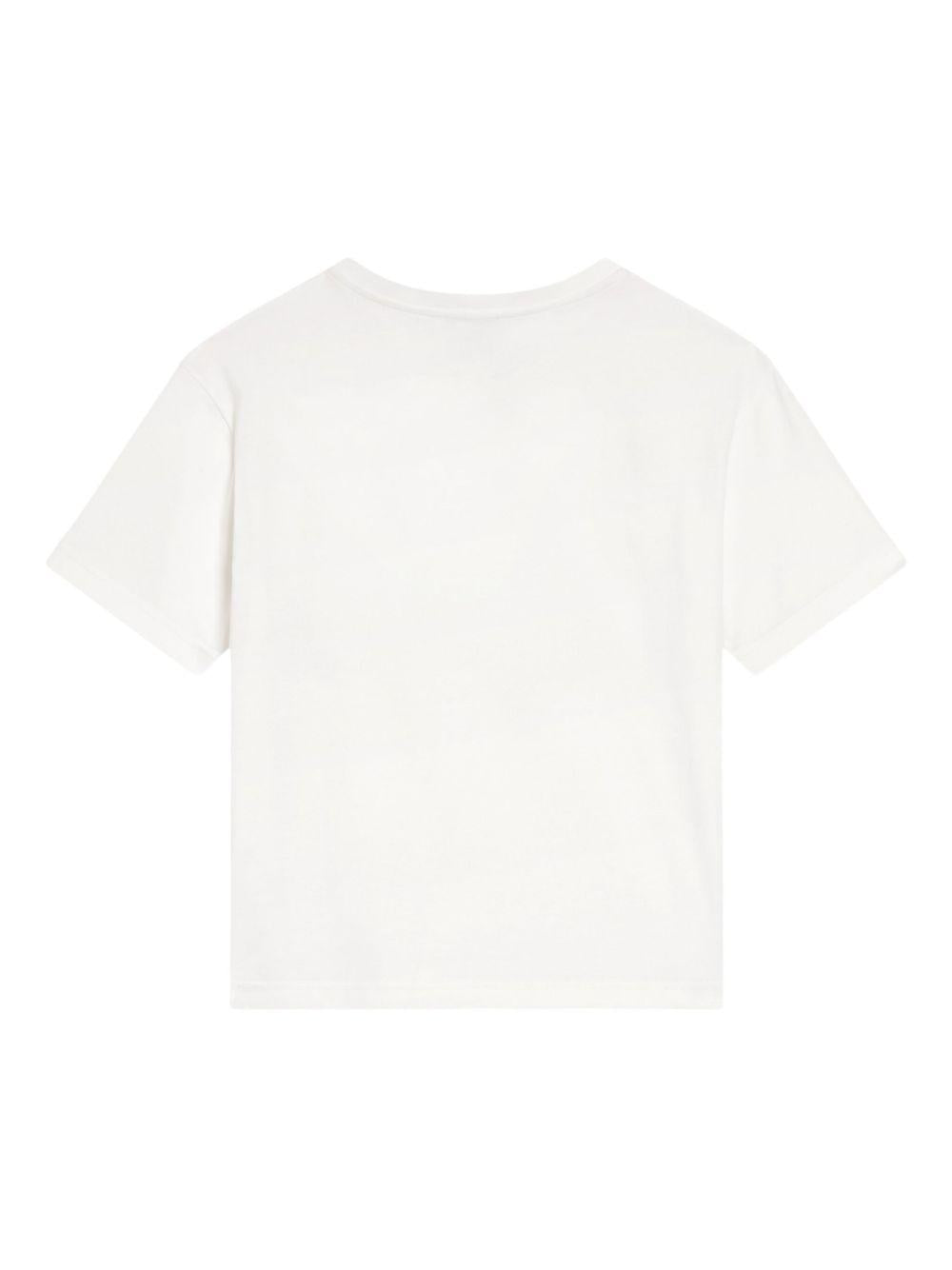 T-shirt per bambino Dolce & Gabbana Kids bianca con stampa grafica L4JTHV G7PGQ W0111 DOLCE & GABBANA KIDS