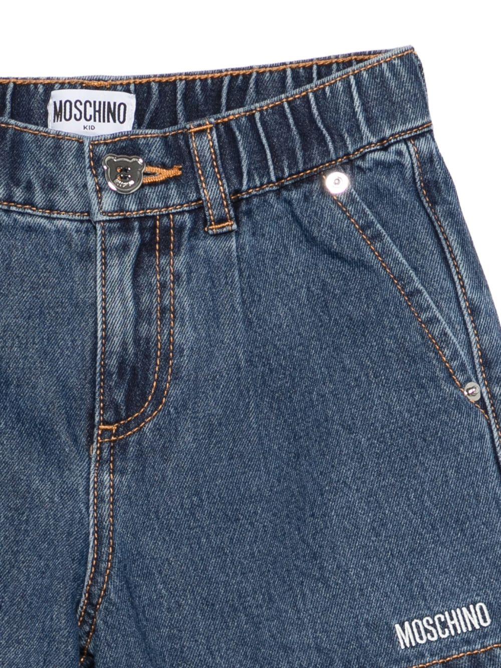 Set due pezzi per bambina Moschino Kids multicolore con stampa logo HDG01KL0E35 50209 MOSCHINO KIDS