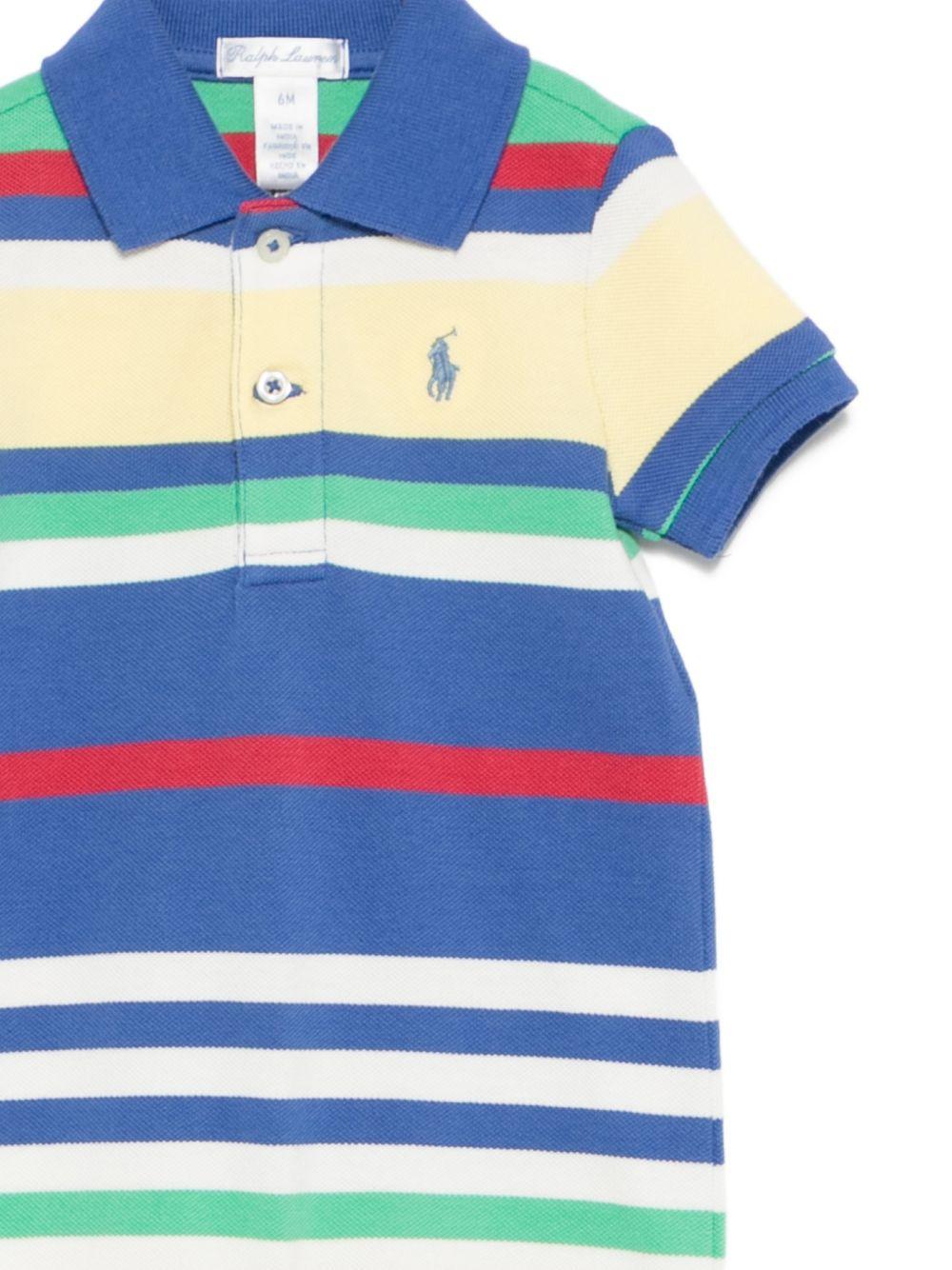Tutina per neonato Polo Ralph Lauren Kids multicolore con caratteristico motivo Polo Pony 320B14039 001 Ralph Lauren kids