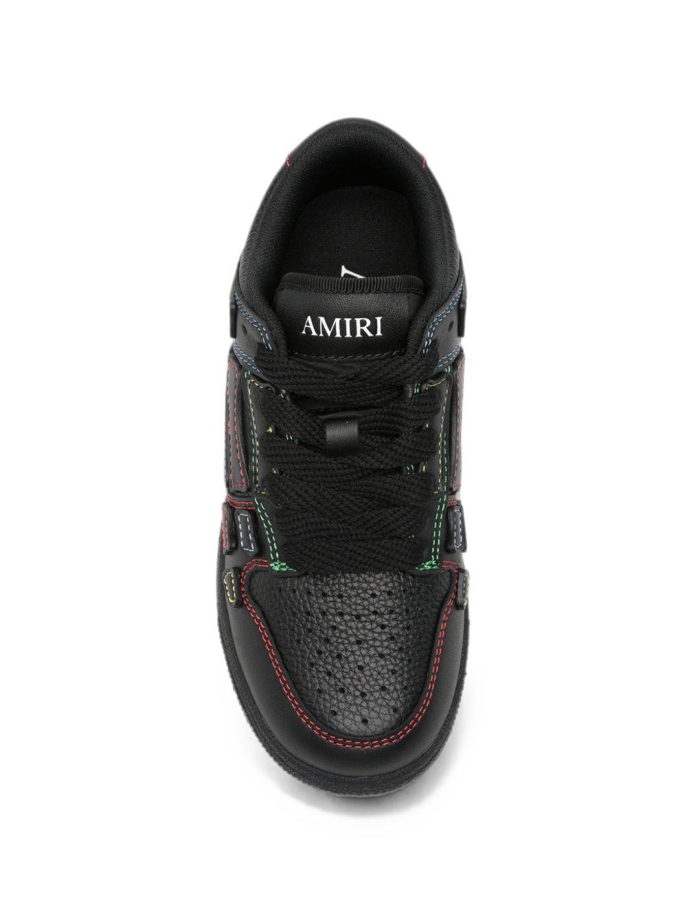 Sneakers per bambino Amiri Kids nere con dettaglio cuciture a contrasto AC326SN00 0002 AMIRI KIDS