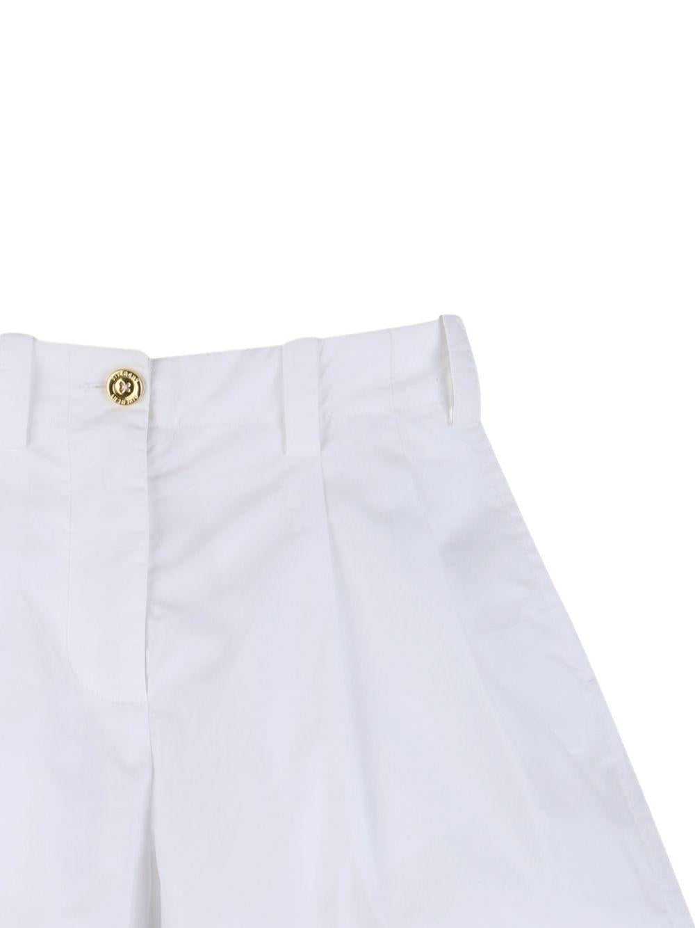 Shorts per bambina Givenchy Kids bianco con pieghe H31221 10P GIVENCHY KIDS