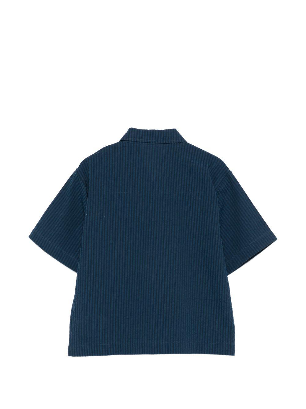 Camicia per bambino Molo blu con taschino sul petto 1S26C204 5618 MOLO KIDS