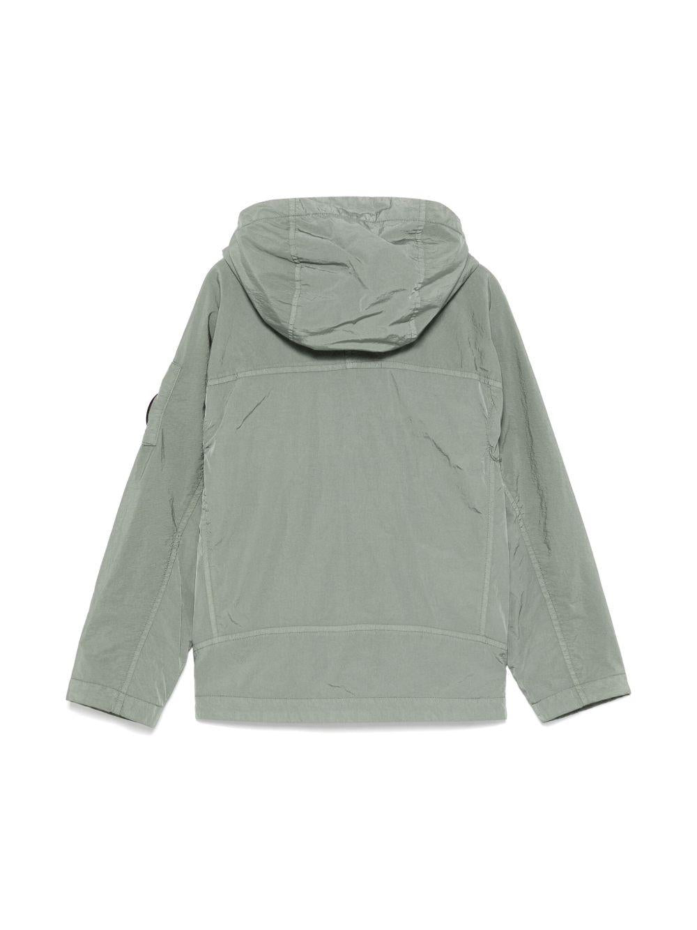 Giacca per bambino C.P. Company Kids grigio con applicazione CUS010L3C00 31870 C.P.COMPANY KIDS