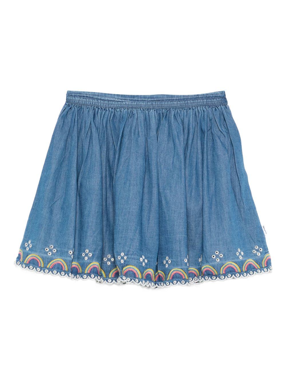 Gonna per bambina Molo denim con dettagli traforati 2S26D111 9844 MOLO KIDS