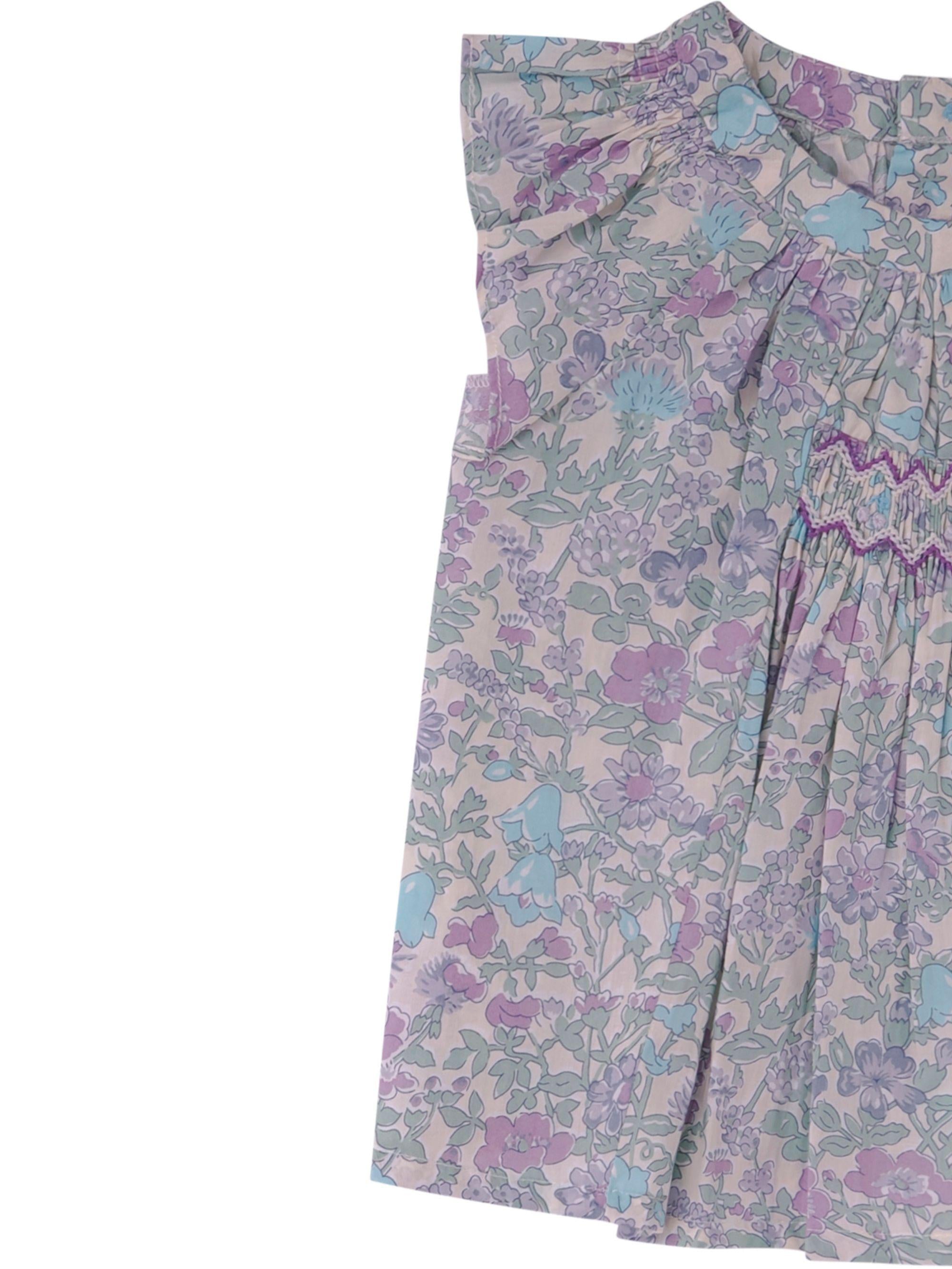 Blusa per neonata bonpoint multicolore con stampa a fiori C06XBLW00002 556 BONPOINT