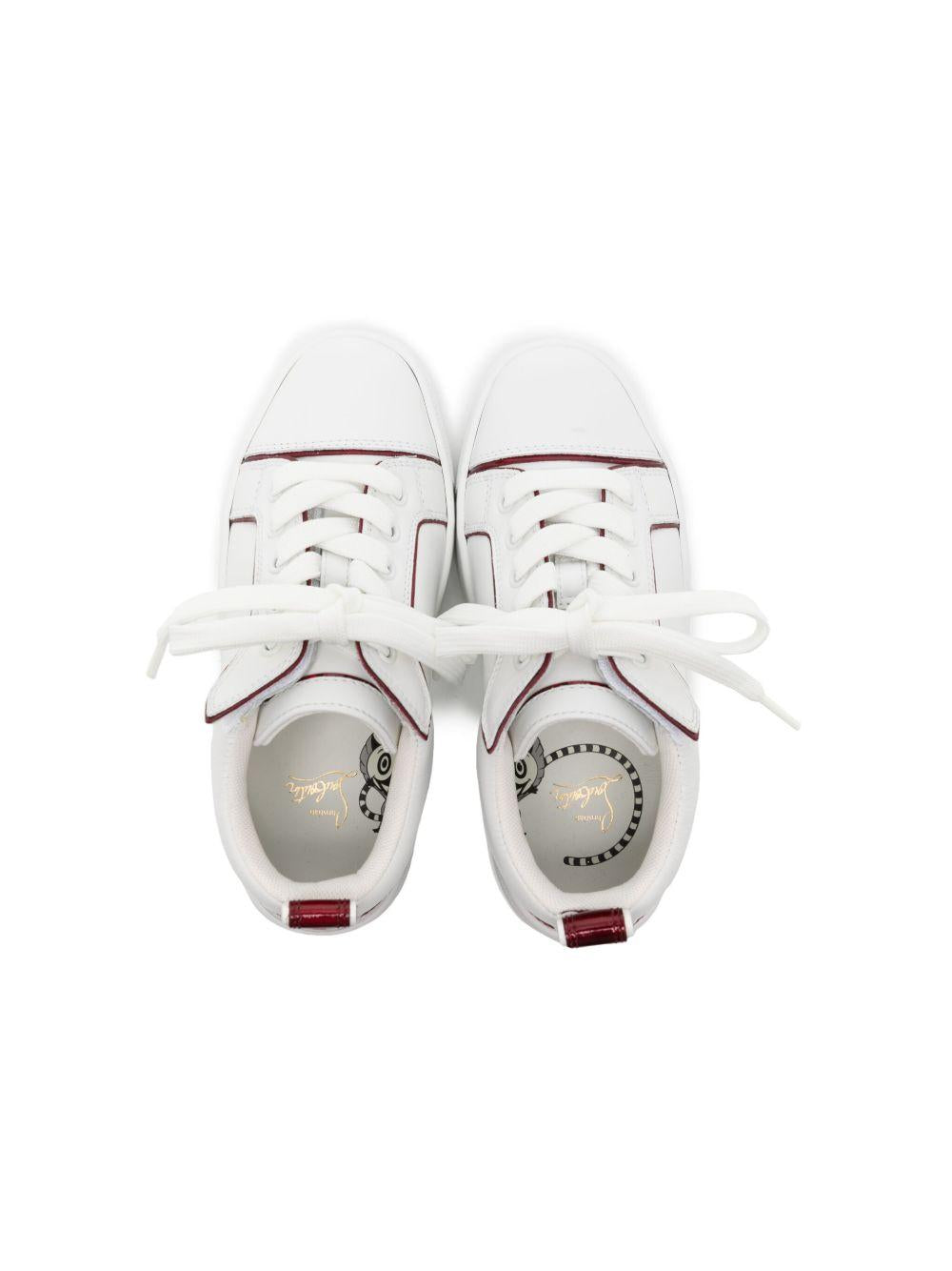 Sneakers Funnyto per bambini Christian Louboutin Kids bianco con inserti 3230557 Q647 CHRISTIAN LOUBOUTIN KIDS