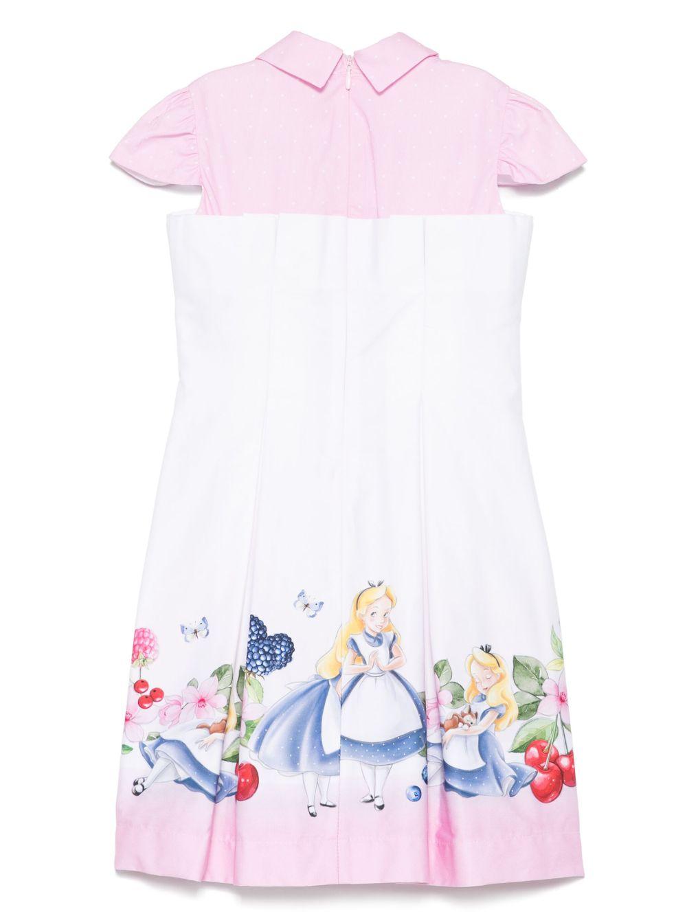 Abito per bambina Monnalisa bianco in raso con bustino 11E920 5669 9990 MONNALISA