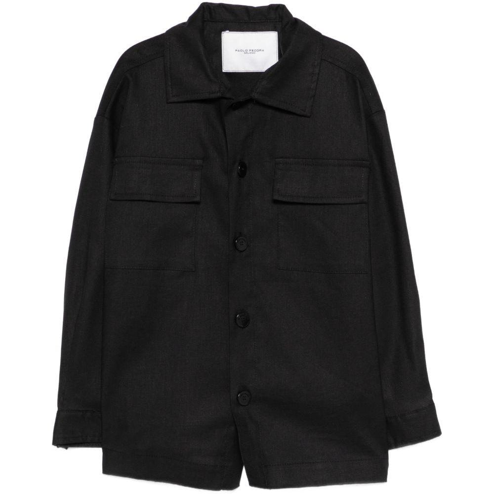 Camicia per bambino Paolo Pecora Kids nero con tasca PP4186 NERO PAOLO PECORA KIDS