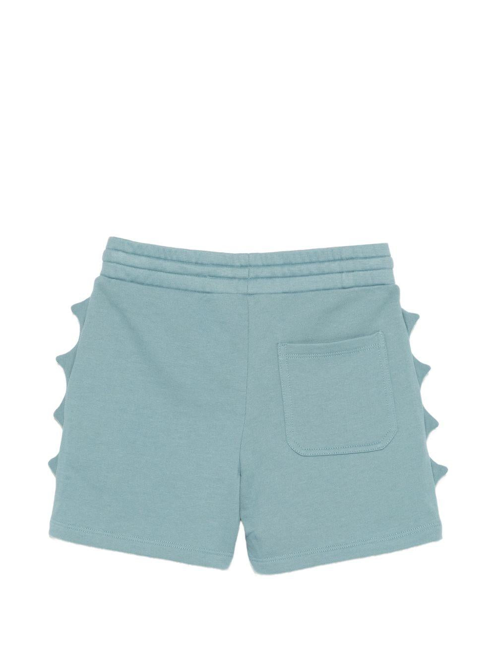 Shorts per bambini Stella McCartney Kids blu con bordo a smerlo TY6P89 Z3409 642 STELLA McCARTNEY KIDS