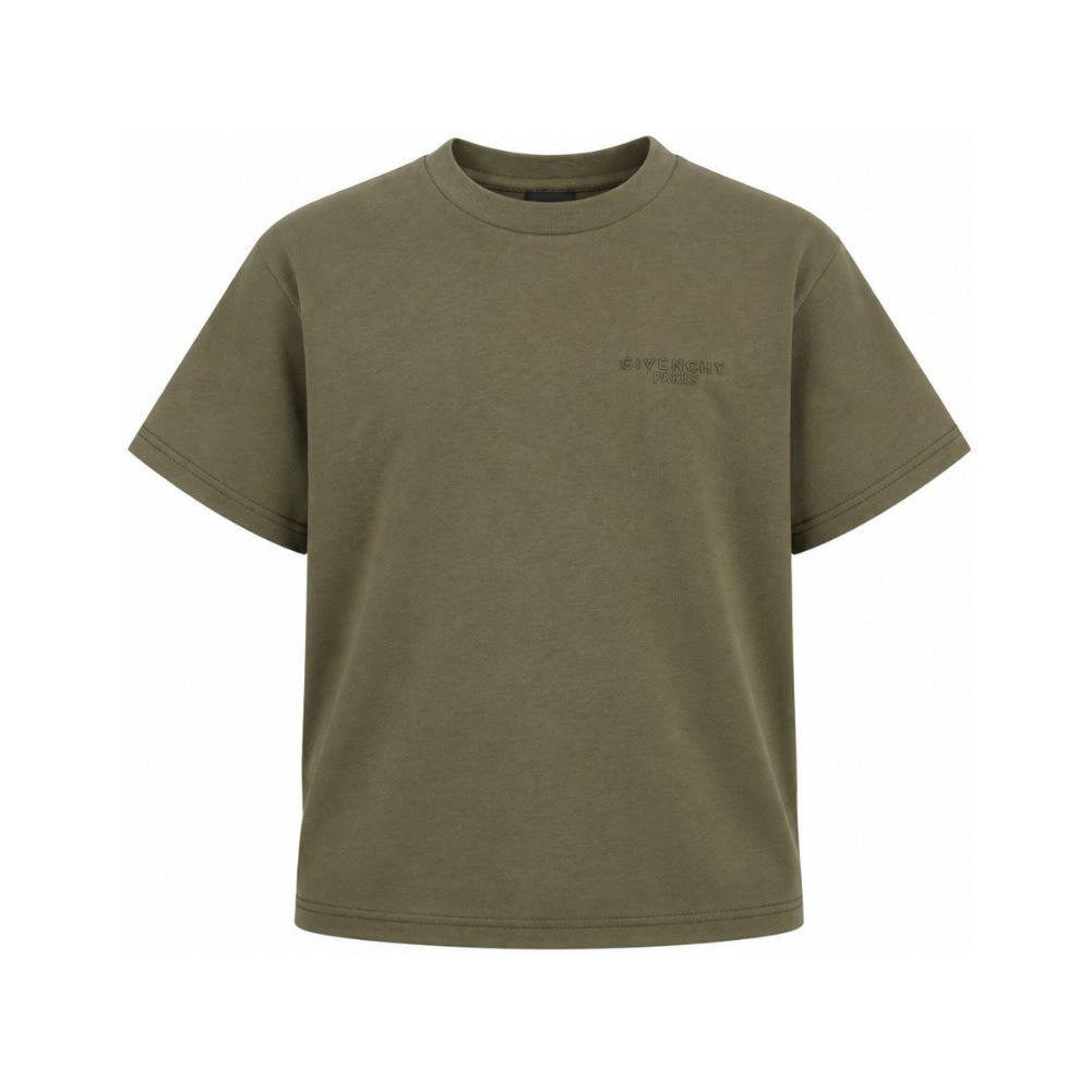 T-shirt per bambino Givenchy Kids verde con logo sul davanti H31344 653 GIVENCHY KIDS