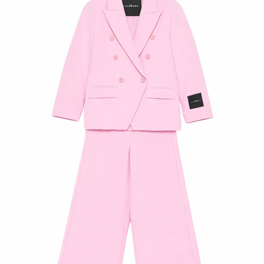 Abito per bambina John Richmond Junior rosa doppiopetto RGP26182JP PINK BEGONIA JOHN RICHMOND JUNIOR