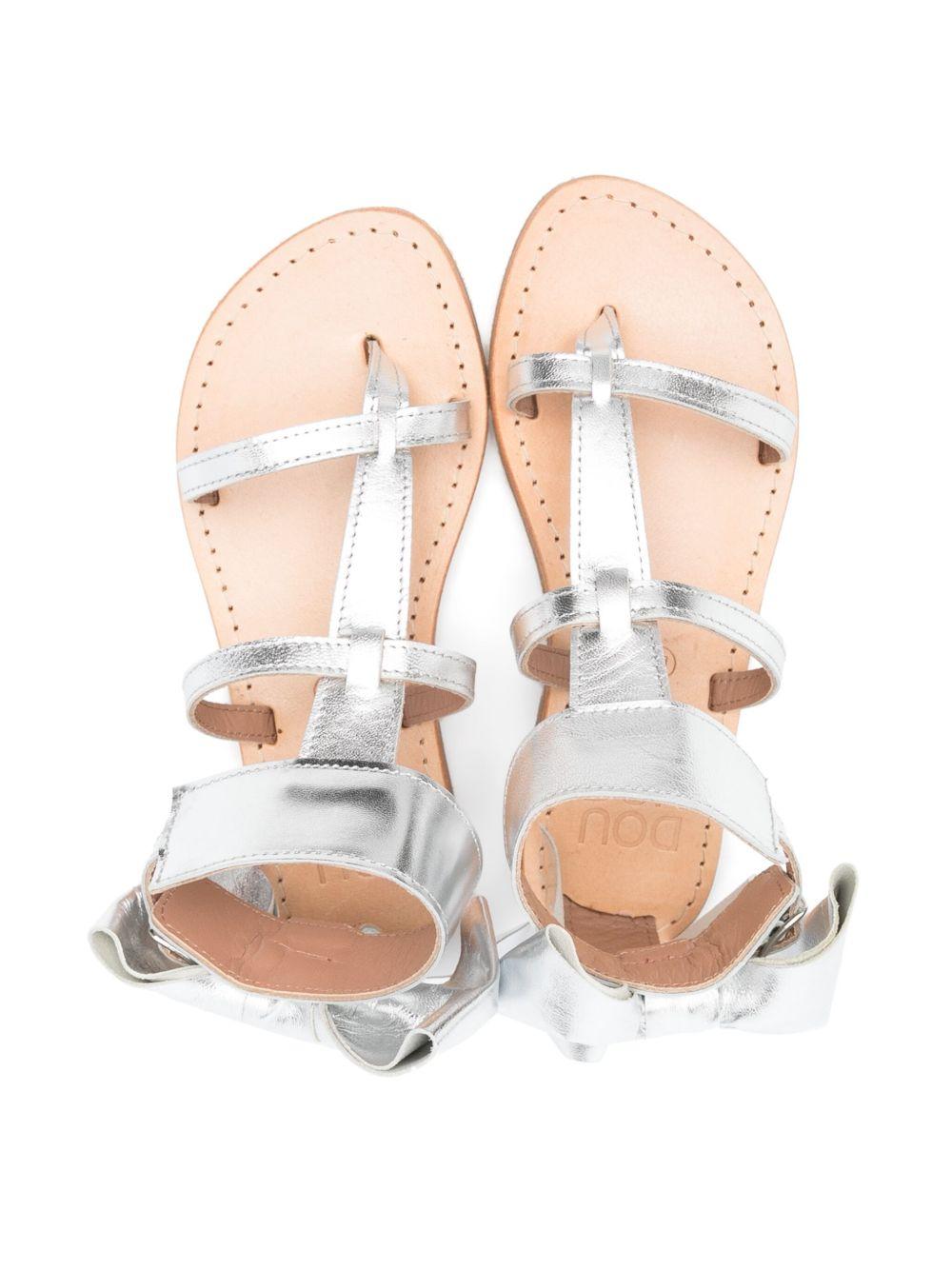 Sandali per bambina Douuod Kids argento con cinturino a T POSCAV506-F ARGENTO DOUUOD