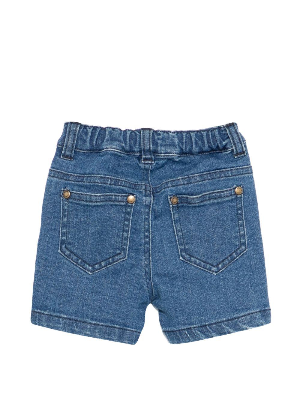 Shorts per neonato Roberto Cavalli Kids denim con tasche posteriori CIP26087BE D. BLUE LIGHT ROBERTO CAVALLI KIDS