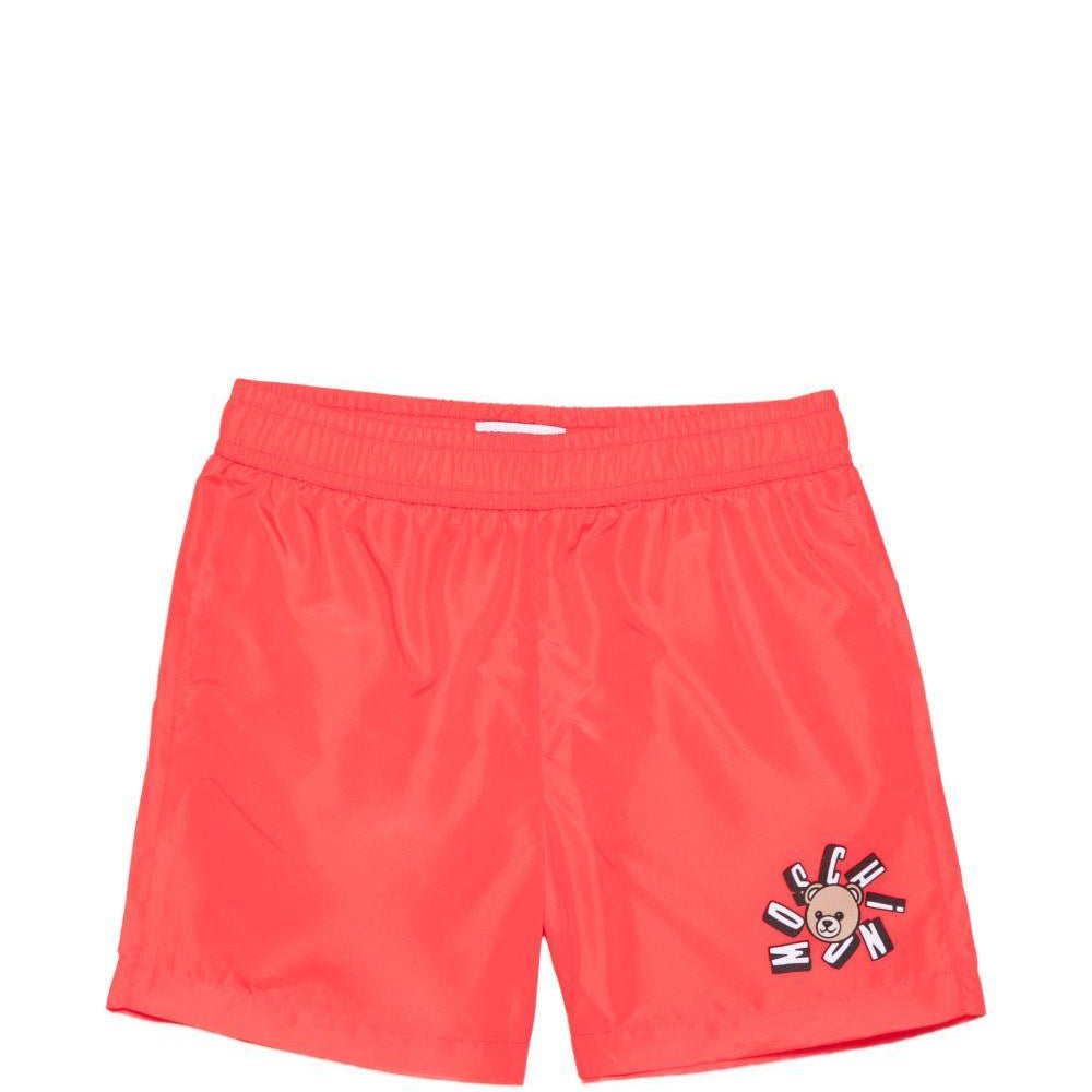 Costume per bambino Moschino Kids rosso con stampa logo HUL01LLKA02 50109 MOSCHINO KIDS