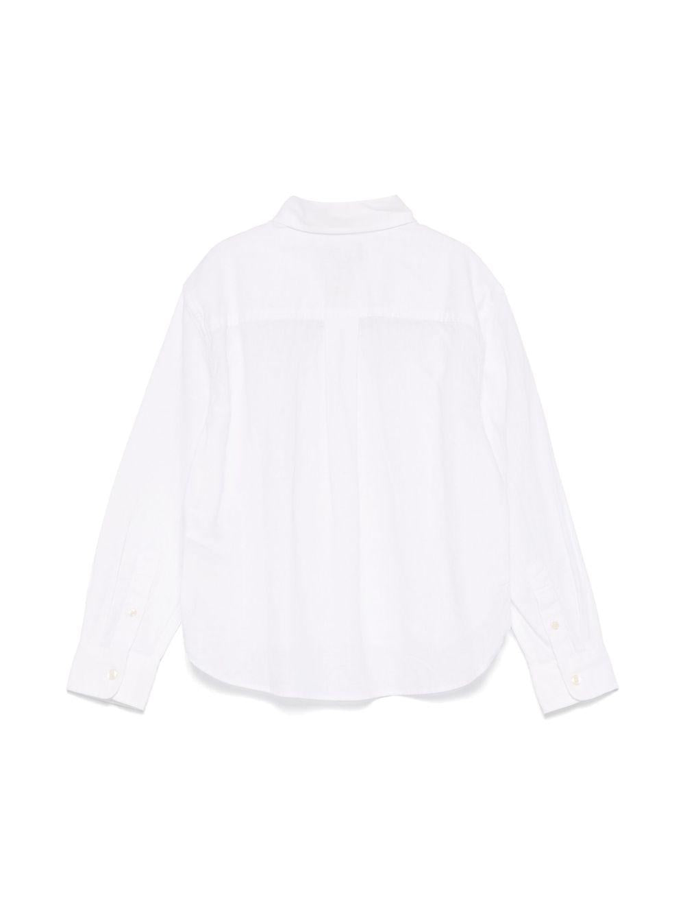 Camicia per bambino POLO RALPH LAUREN KIDS bianco con ricamo Polo Pony 964549 001 Ralph Lauren kids