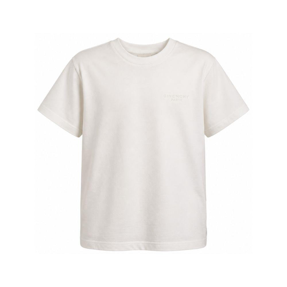T-shirt per bambino Givenchy Kids bianca con logo sul petto H31344 117 GIVENCHY KIDS