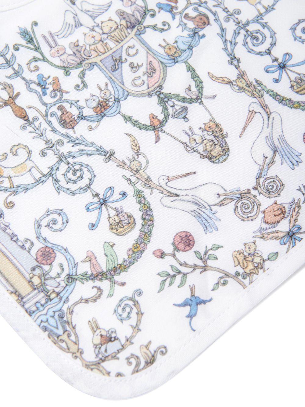 Bavaglino per neonati Atelier Choux bianco con stampa BI-CS-TDJ B-U ATELIER CHOUX PARIS KIDS