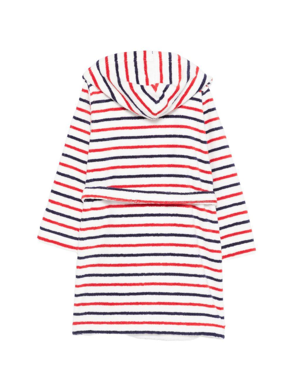 Accappatoio per bambini Petit Bateau multicolore con design a righe A0DS5 83 PETIT BATEAU