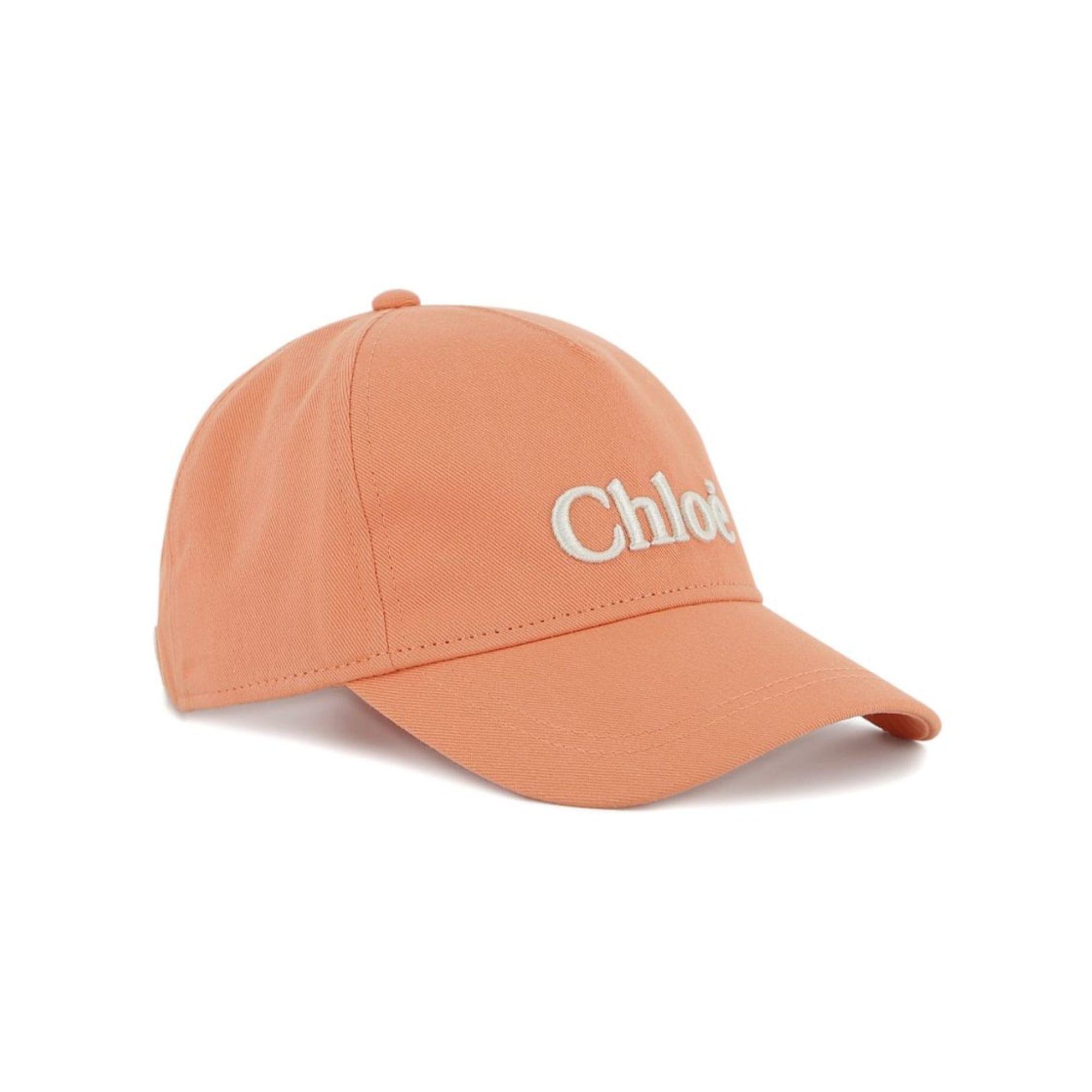 Cappello per bambina Chloé Kids rosa con logo ricamato C20871 43A CHLOE' KIDS