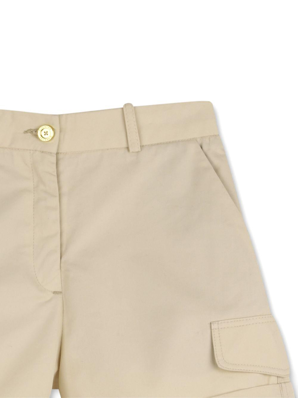 Cargo corti per bambino Givenchy Kids beige con tasche laterali H31210 192 GIVENCHY KIDS