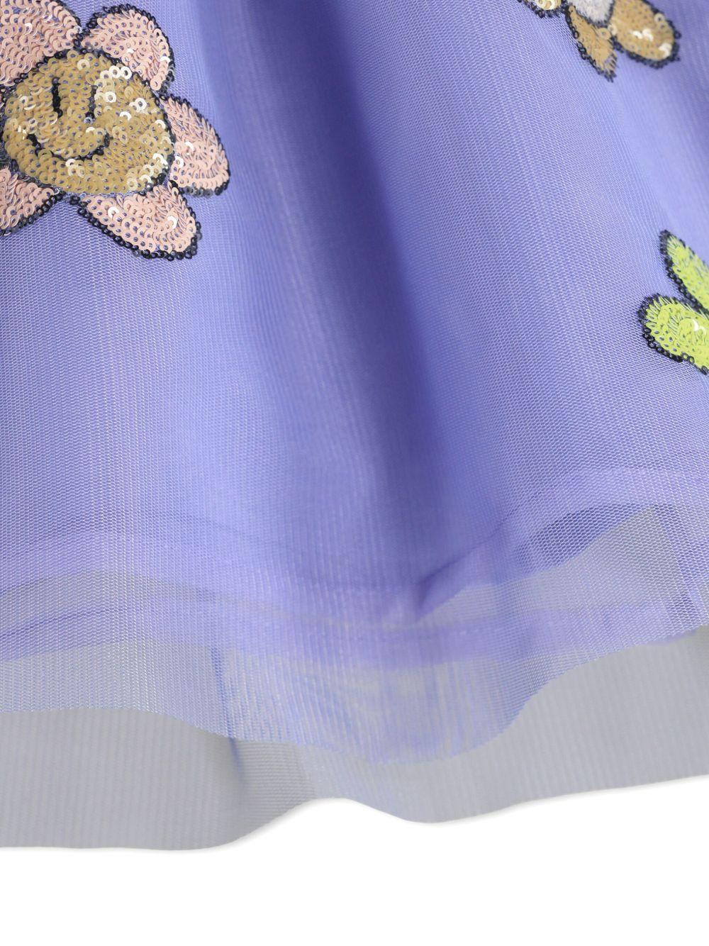 Abito Cyrusila per bambina Molo viola con stampa fiori 2S26E131 5622 MOLO KIDS