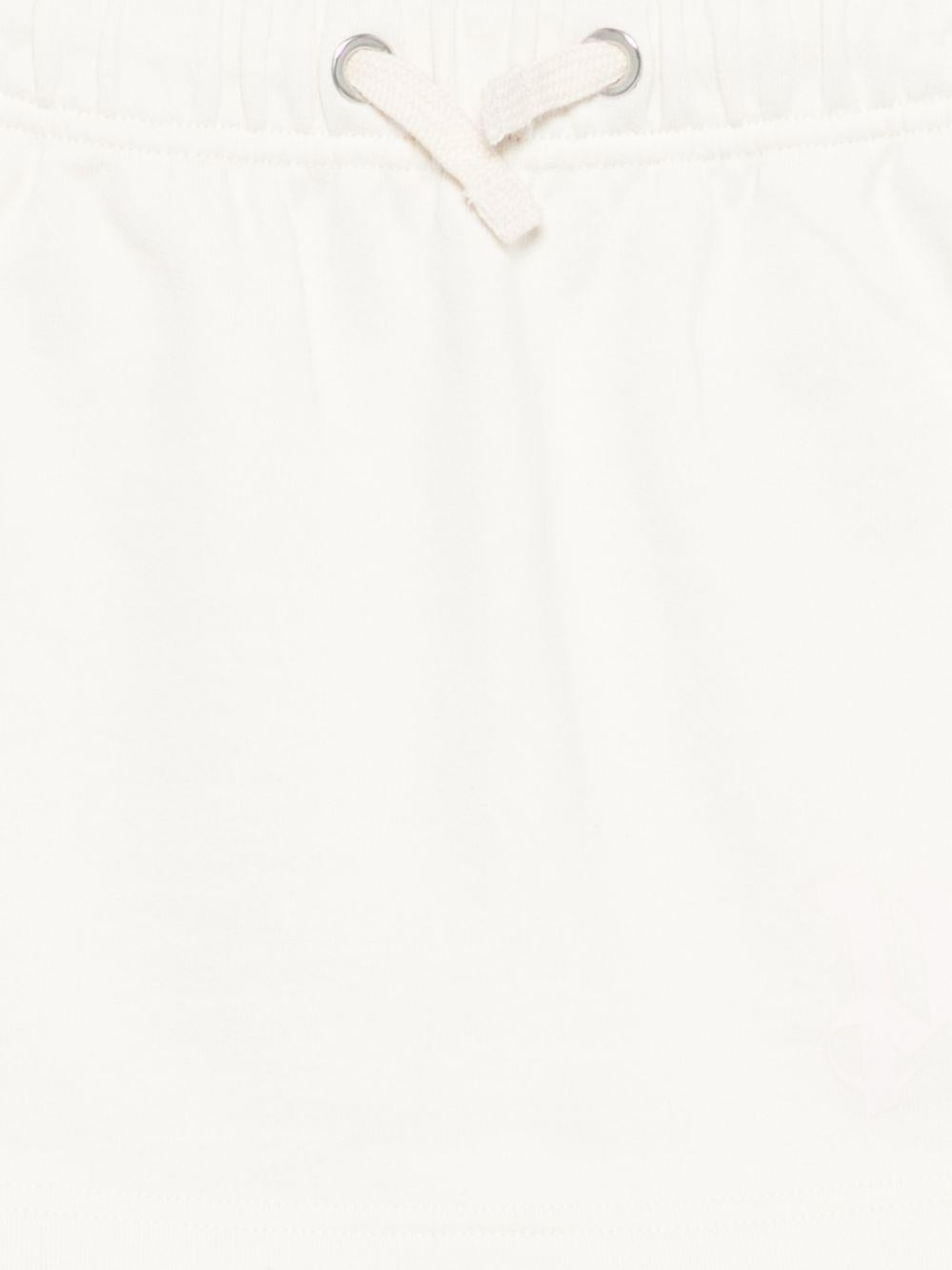 Gonna per bambina Palm Angels Kids bianca con chiusura con coulisse PGCK001S26FLE001 002 PALM ANGELS KIDS