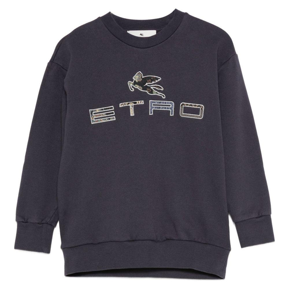 Felpa per bambino ETRO KIDS blu con motivo Pegaso GX4P20 Z3333 667 ETRO KIDS