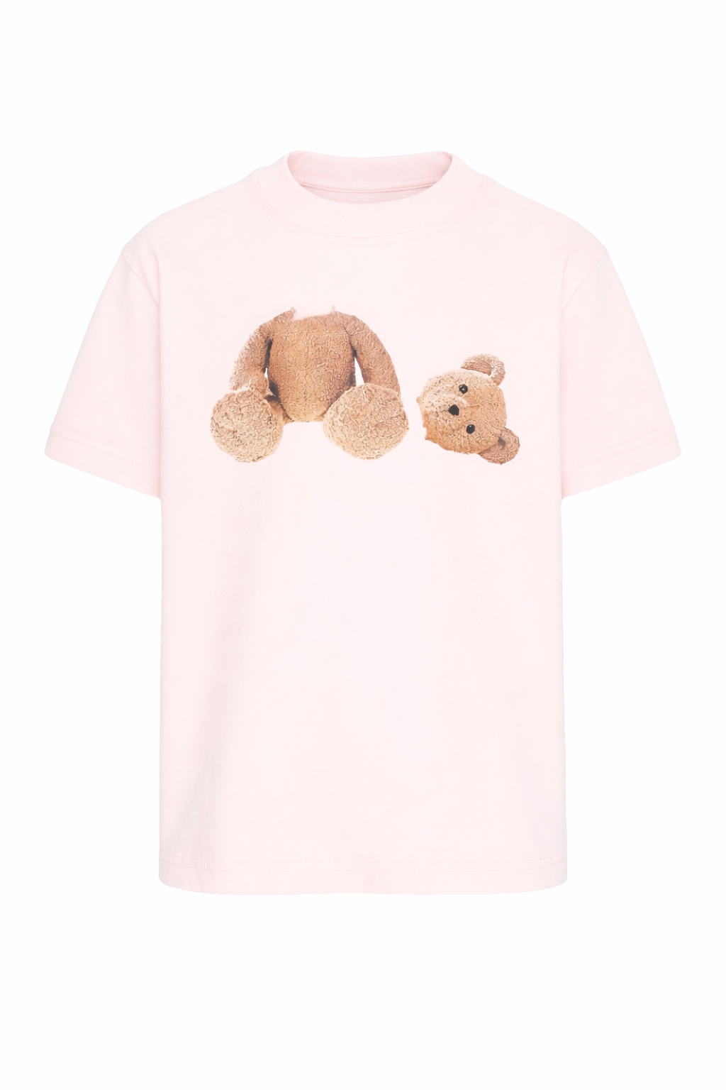 T-shirt per bambina Palm Angels Kids rosa con stampa Teddy Bear PGAA002S26JER002 042 PALM ANGELS KIDS