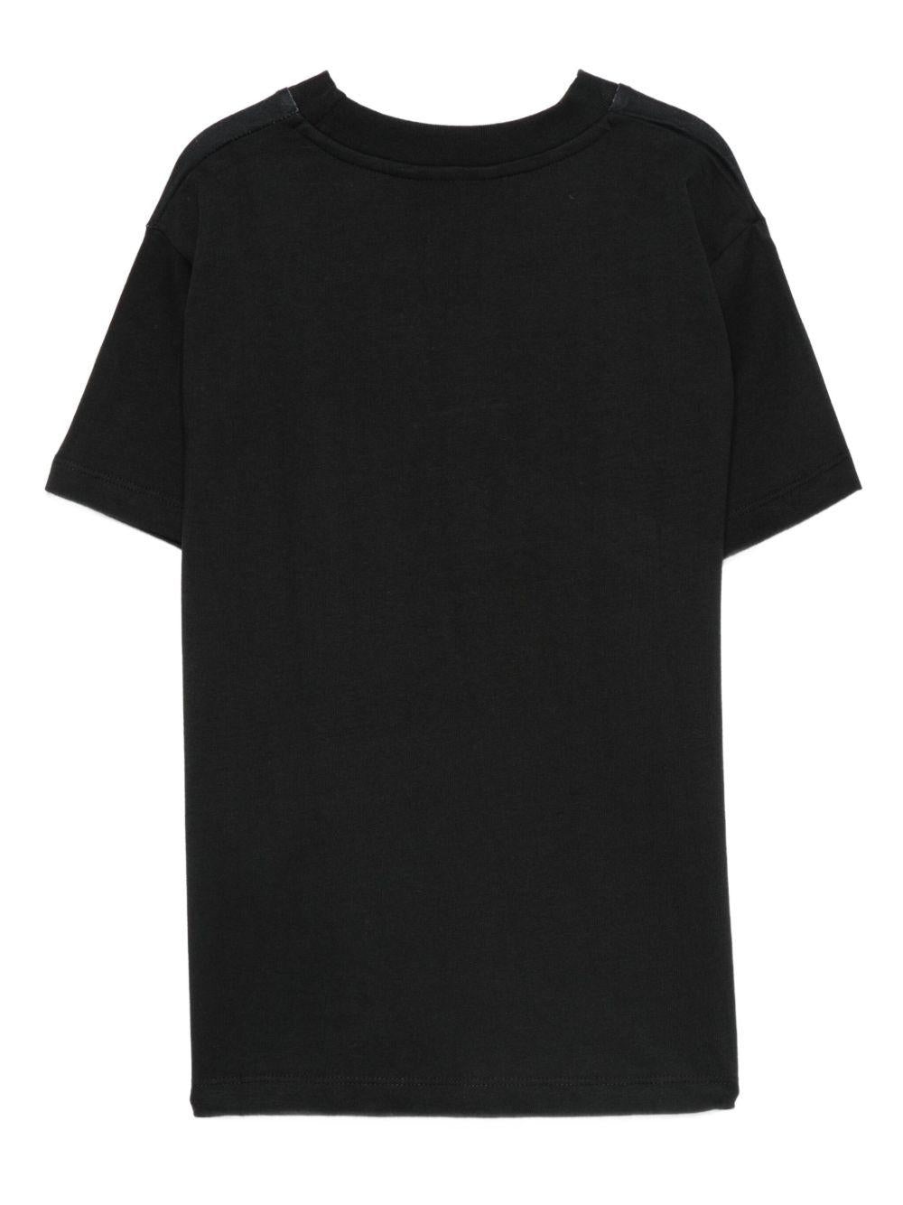 T-shirt per bambino Molo nera con stampa auto 1W25A202 4993 MOLO
