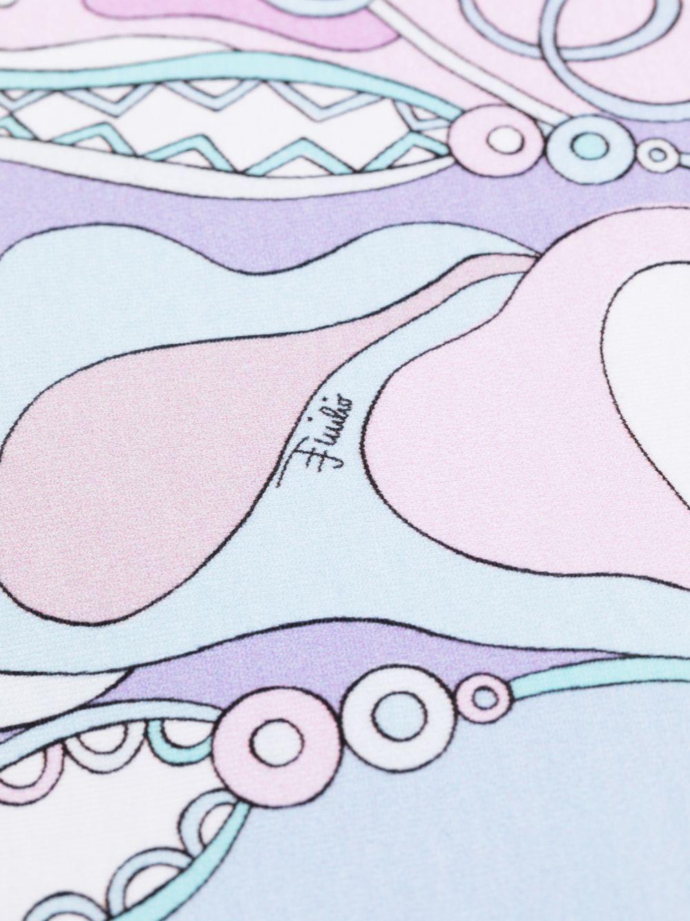 Coperta per neonata Emilio Pucci Junior multicolore con stampa astratta PZ0010 Z3344 51SCE EMILIO PUCCI KIDS
