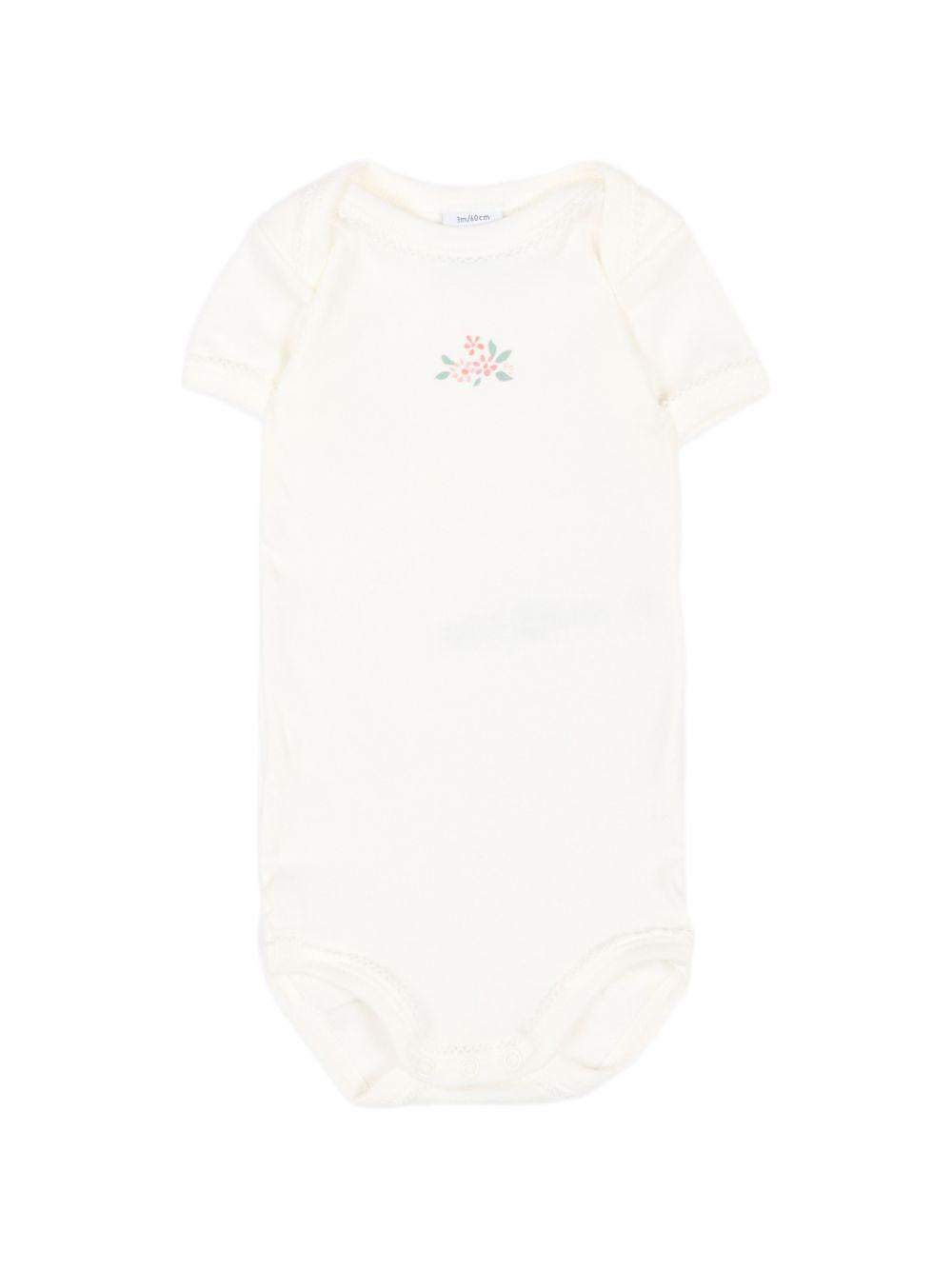 Set di tre body per neonata Petit Bateau multicolore con stampa floreale A0GYK 00 PETIT BATEAU KIDS