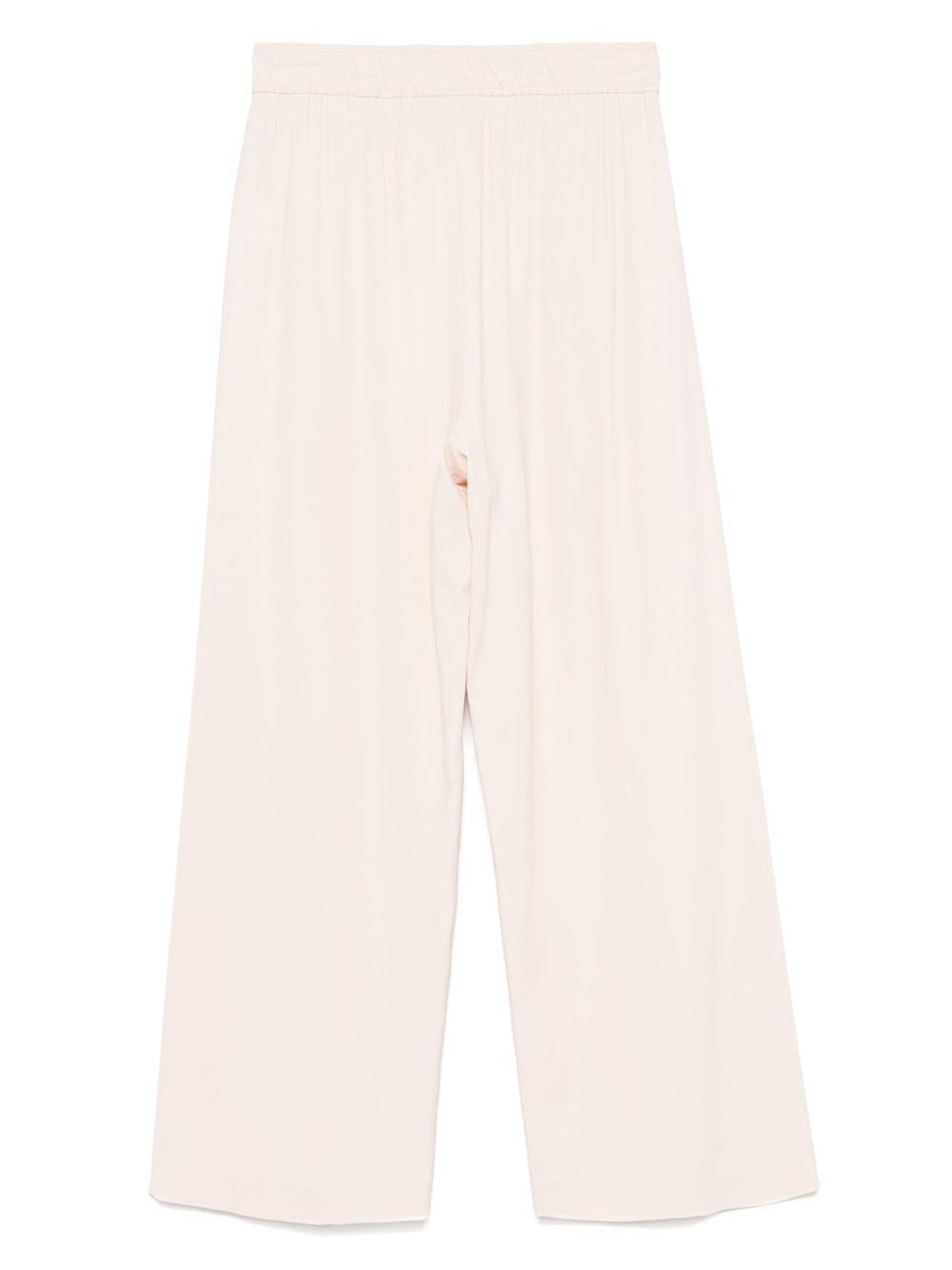 Pantaloni per donna Merci beige con vita elasticizzata P399 POWDER MERCI