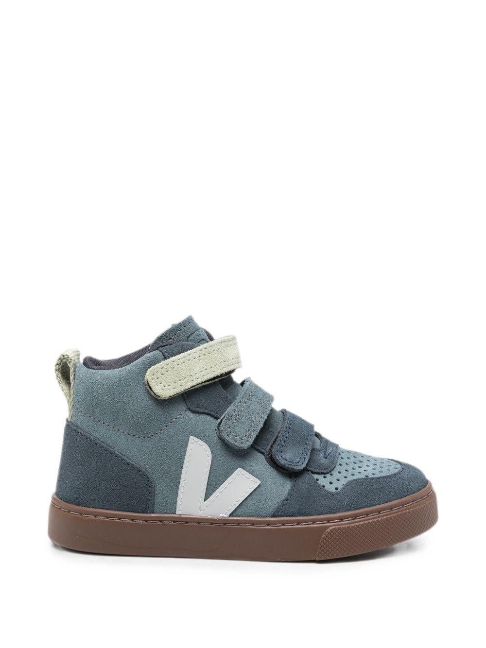 Sneakers Small V-10 per bambino Veja Kids blu con chiusura a strappo DV0322140 CALIFORNIA SHARK BARK VEJA KIDS