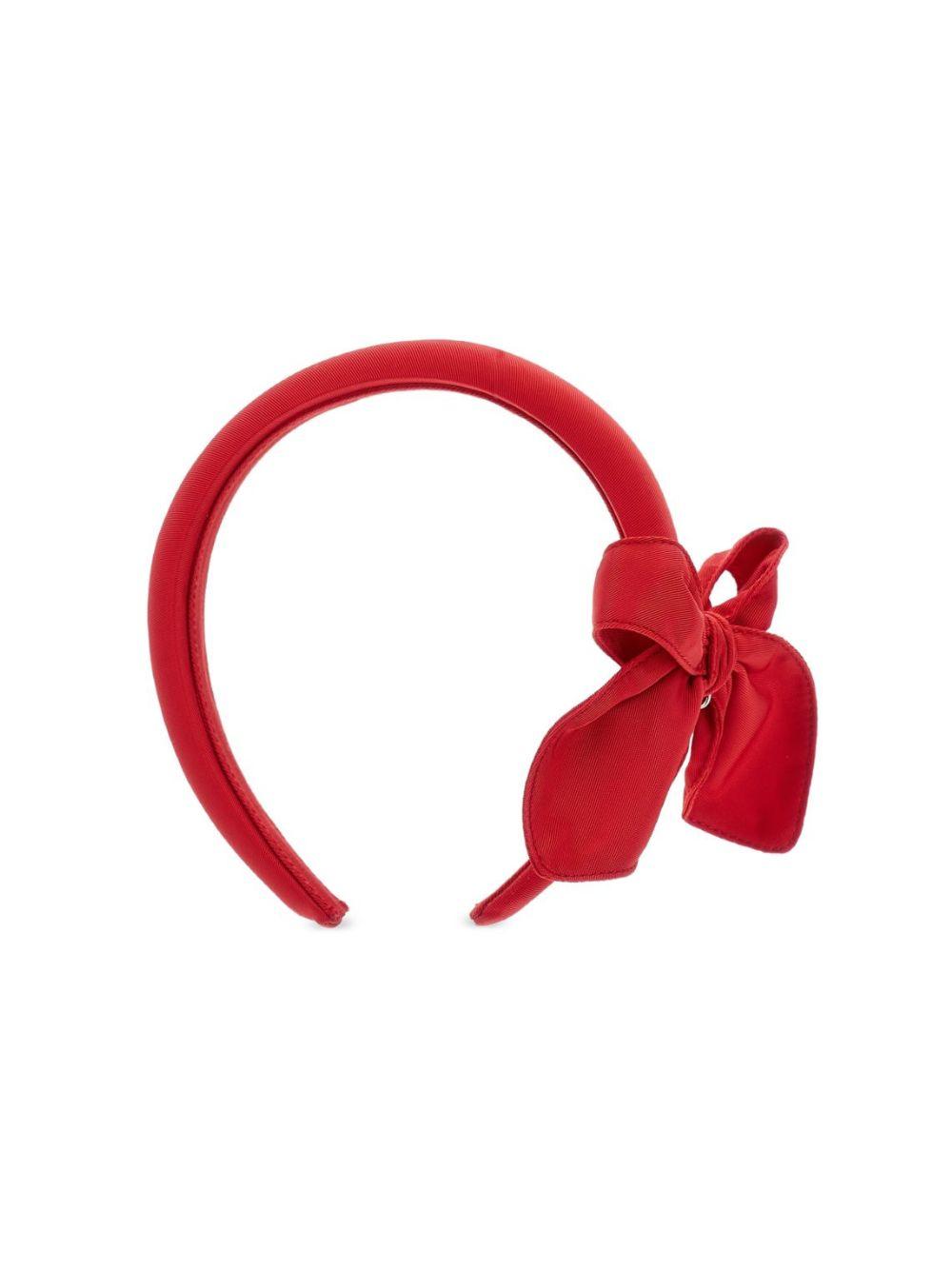 Cerchietto per capelli per bambina Monnalisa Kids rosso con dettaglio fiocco 17H002 8095 0043 MONNALISA KIDS