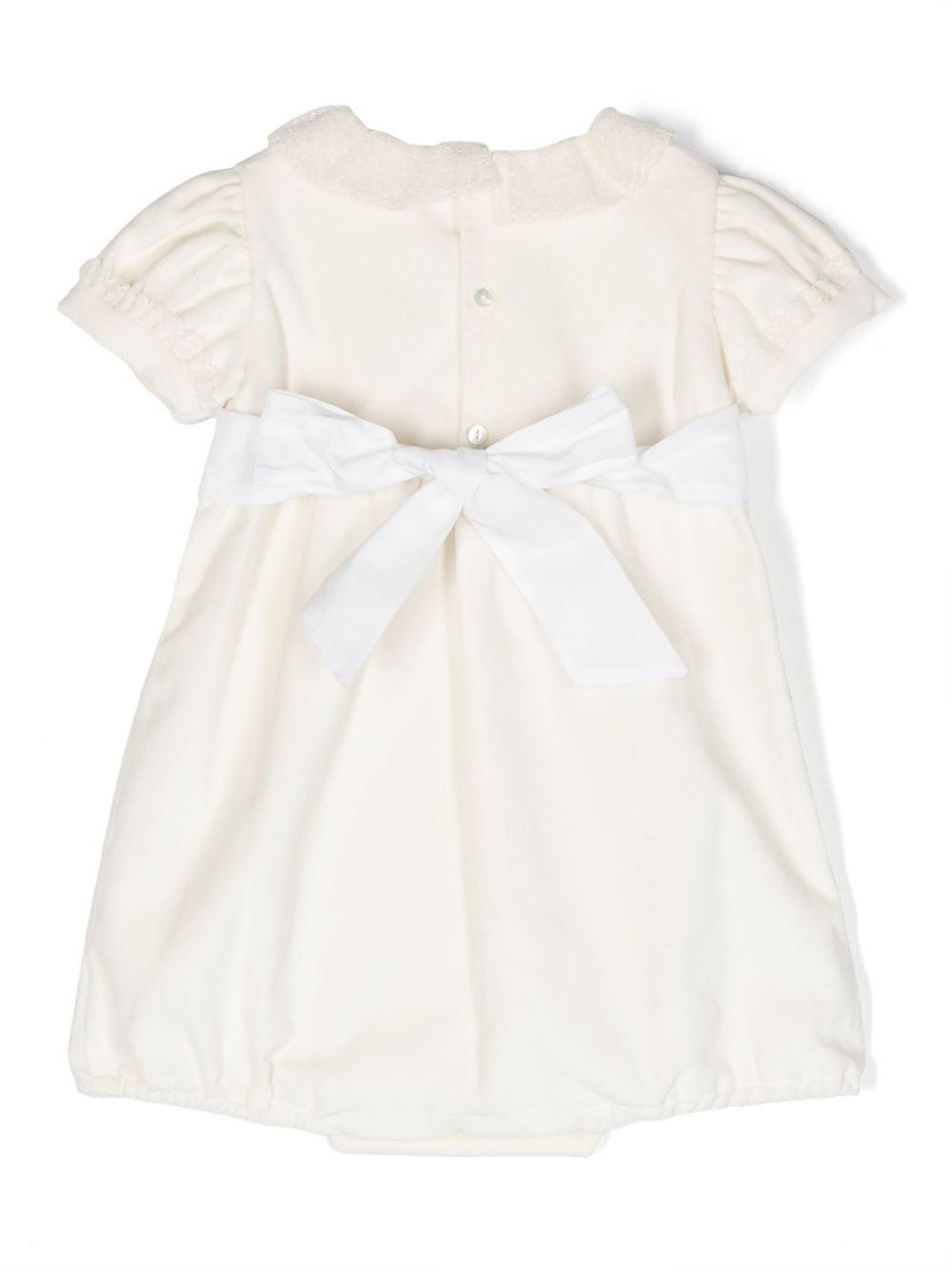 Tutina per neonata Mariella Ferrari bianco con fiocco ABM11MCT 037 MARIELLA FERRARI