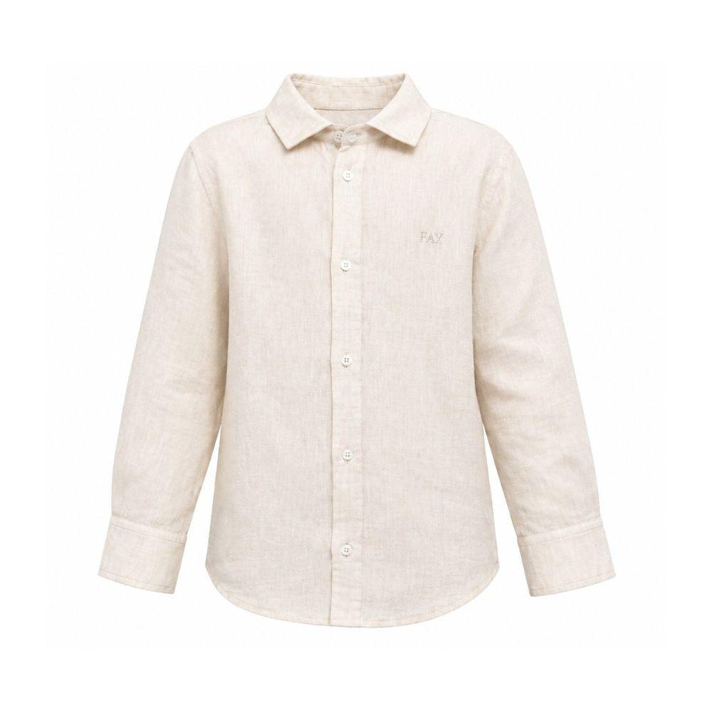 Camicia per bambino Fay Kids beige con colletto classico FY5P10 Z3681 107 FAY KIDS
