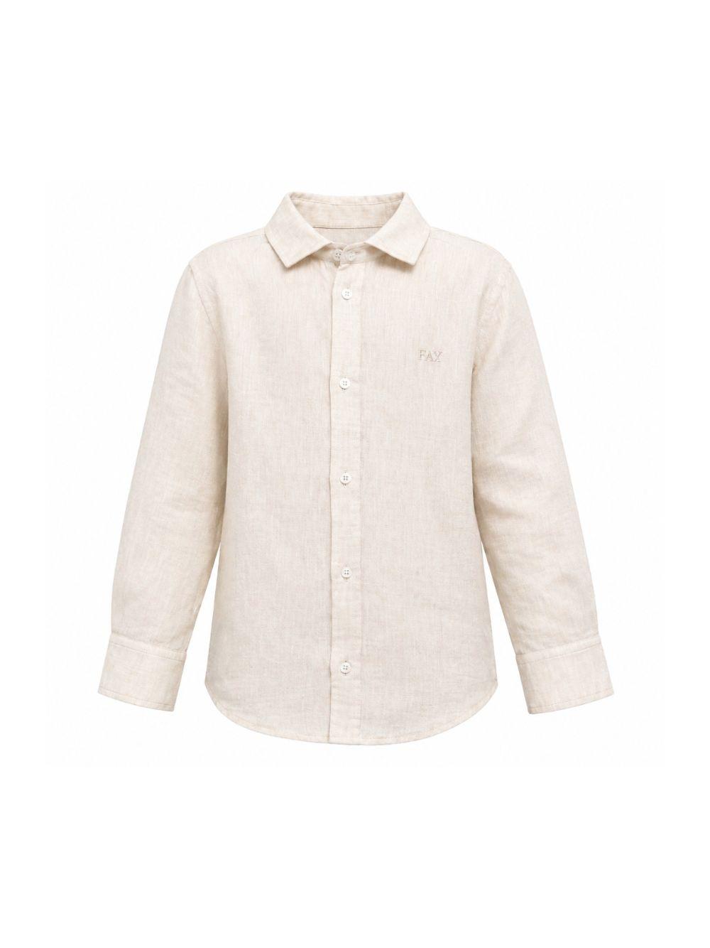 Camicia per bambino Fay Kids beige con colletto classico FY5P10 Z3681 107 FAY KIDS