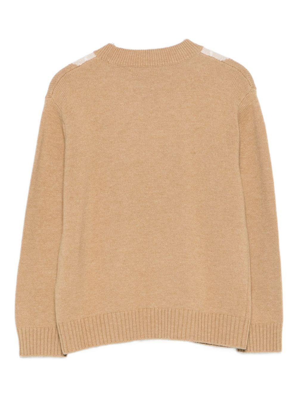 Maglione per bambino Paolo Pecora Kids beige con motivo argyle PP4096 CAMMELLO PAOLO PECORA KIDS